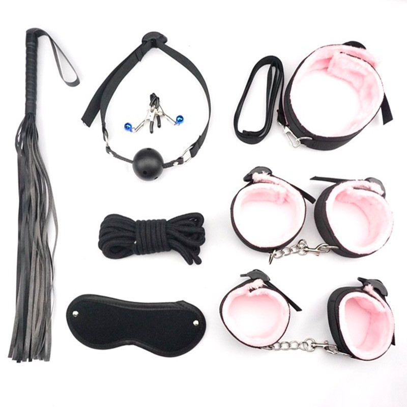 情趣sm织带8件套组合捆绑调教性爱刑具女人性爱用的工具女用道具 黑色