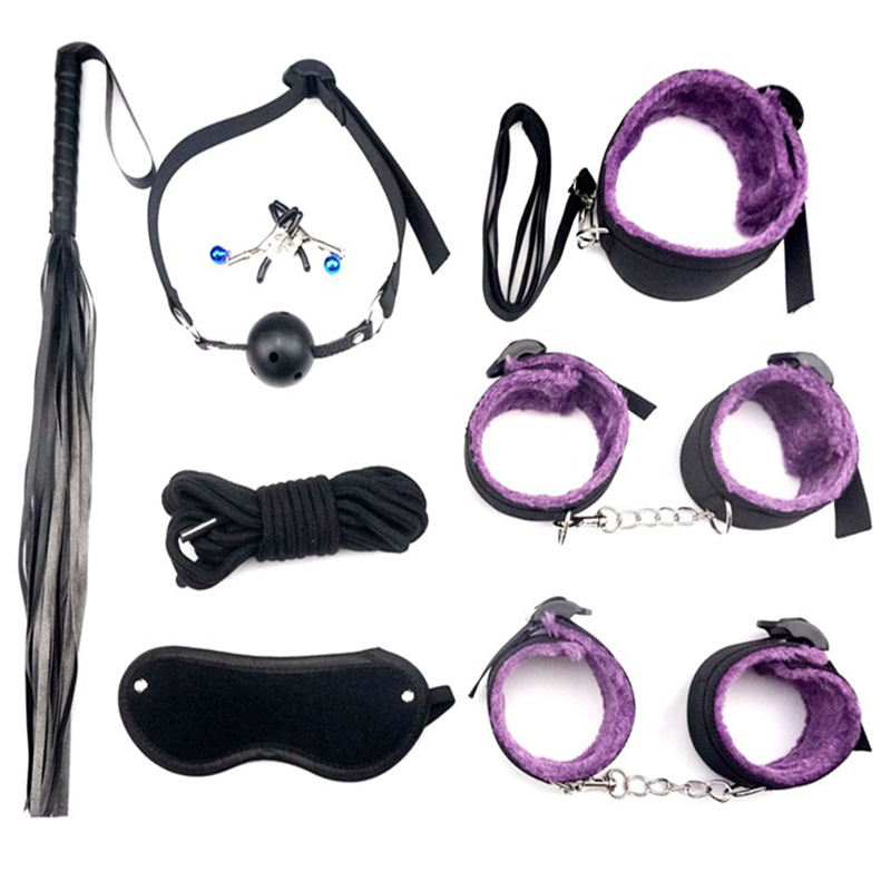 情趣sm织带8件套组合捆绑调教性爱刑具女人性爱用的工具女用道具 黑色